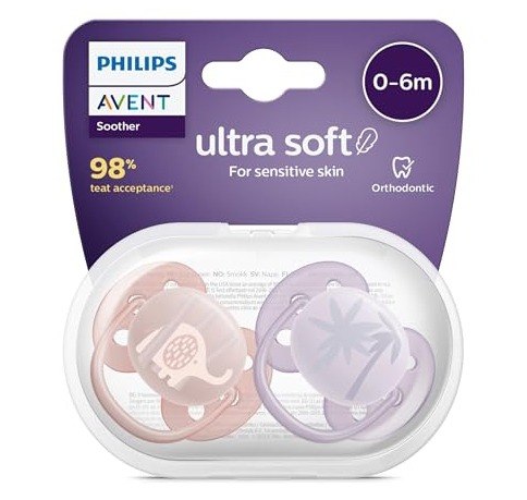 Philips Avent SCF091/09 Ultra Soft 0-6 Ay 2li Kız Emzik
