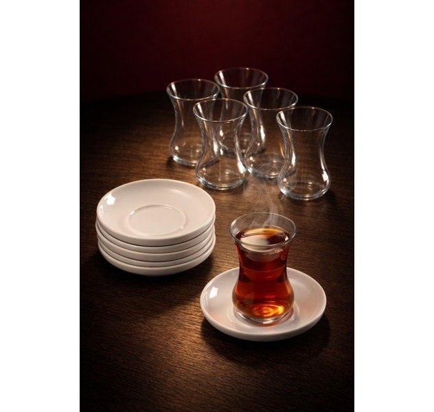 Acar Aria 6 Kişilik 12 Parça Çay Seti - 130 ml