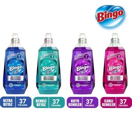 Bingo Jet Jel Ultra Beyaz 1480 Mlx1 + Renkli&beyaz 1480 Mlx1 + Canlı Renkler 1480 Mlx1 + Koyu Renklerx1