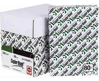 Ve-Ge Copier Bond A4 80 g/m² 2.500 Adet Fotokopi Kağıdı (5'li Paket) Tüm Yazıcıların Dostu..