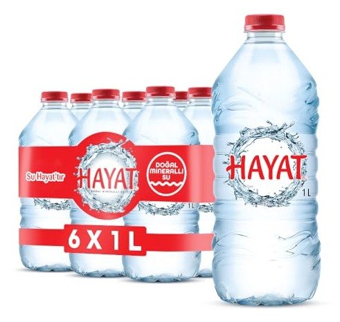 Hayat Doğal Mineralli Su 6X1 L