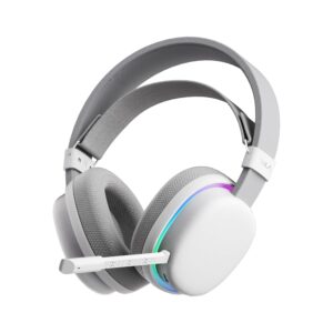 Aula G7 Tri Mode Kablosuz RGB Gaming Mikrofonlu Oyuncu Kulaklığı 40mm Driver Gürültü Engelleyici Beyaz