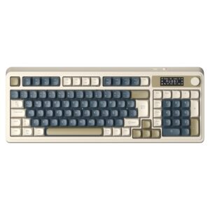 Aula S99 Pro Retro RGB Gaming 3 Modlu Bluetooth/2.4GHz/USB-C Kablosuz Makrolu Türkçe Q Klavye (Lacivert)