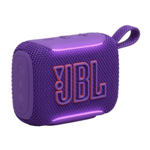 JBL Go5, Bluetooth Hoparlör, IP67, Mor | Güçlü JBL Pro Ses, AirTouch Eşleştirme, Auracast, Ambient Edge Aydınlatma, Bluetooth 6.0 ve 10 saate kadar pil ömrü
