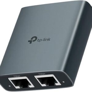TP-Link EH210 Gigabit Ethernet Splitter 1 to 2, RJ45 LAN Çoğaltıcı 1000 Mbps, USB-C Güçlü, Dual Port Ethernet Bölücü, Tak Çalıştır Network Splitter